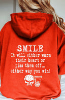 Fuck em' Smile anyway Pullover Hoodie