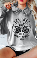 Try That In A Small Town Fingers up Flag Hoody
