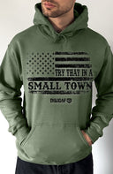 Try That In A Small Town Flag Pullover Hoodie