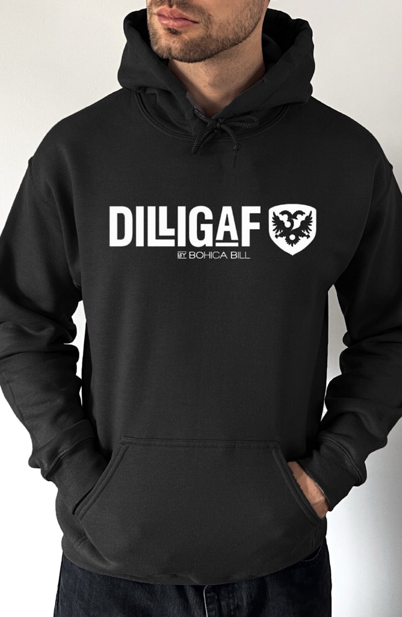 Dilligaf Classic Pullover Hoody – Dilligaf by Bohica Bill