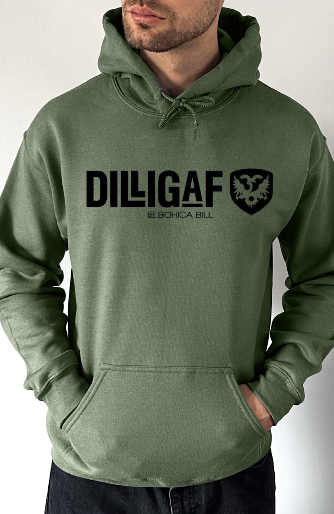Dilligaf Classic Pullover Hoody – Dilligaf by Bohica Bill