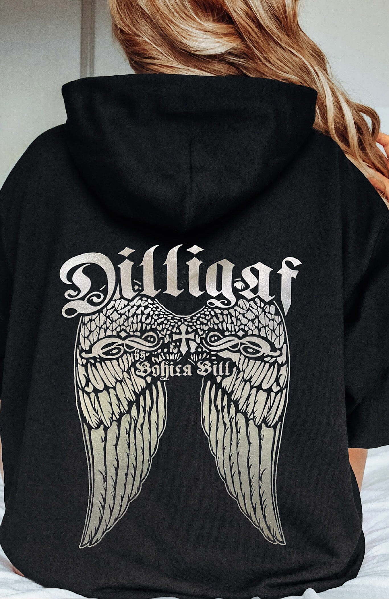 Subdued Hoodie Hoodie Angel Wings Foil Wings Hoodie