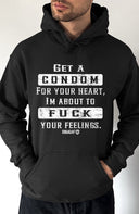 Condom For Your Heart Pullover Hoodie