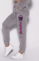Dark Purple Skull Jogger