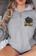 The Eclipse Rose Zip Up Hoody