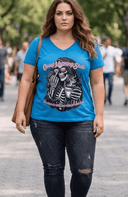 Good Morning Sluts Full Figure Vneck Single print