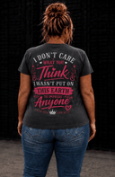 I Don't Care What You Think Plus Size Vneck