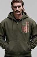 1776*2026 Flag Zip Up hoody