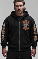 Fear None or Grow 2 testicles Zip Up Hoody