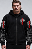 Red Line Zip Up Hoody