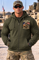 US Army Zip Up Hoody