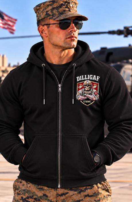 US Marines Zip Up hoodie.