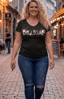 Dilligaf Block Crystal Bling Full Figure