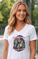 The Gia White Vneck Edition
