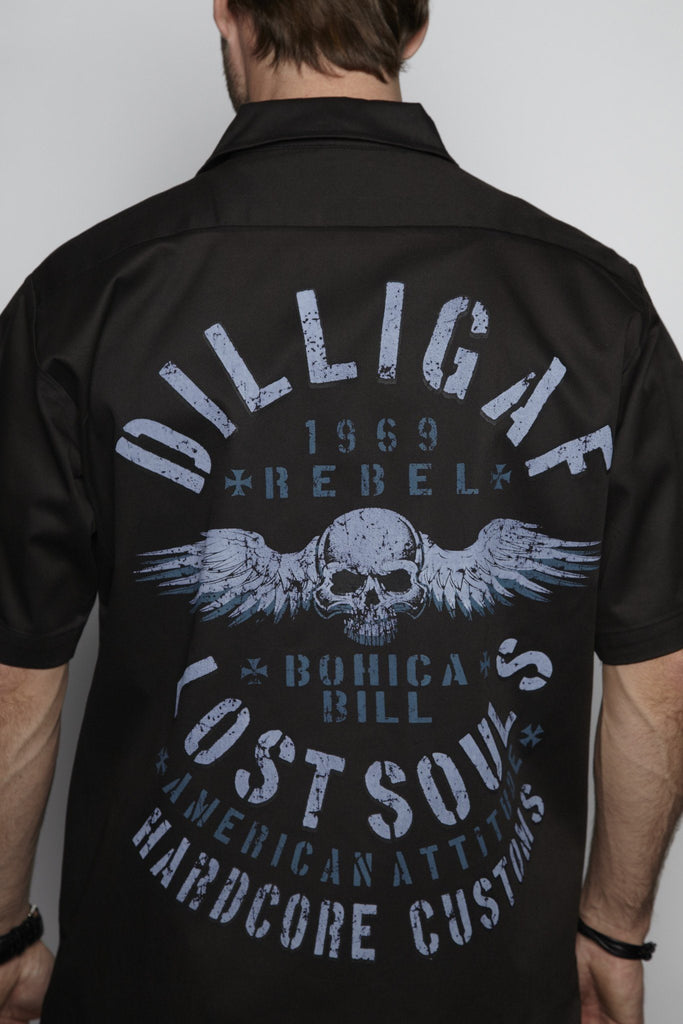 Mechanic and Cut Off Denim Shirts – Dilligaf by Bohica Bill