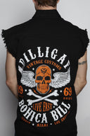 Live Fast Frayed Button Shirt