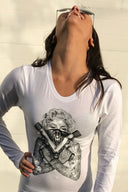 The Marilyn w/ Guns Long Sleeve Shirt