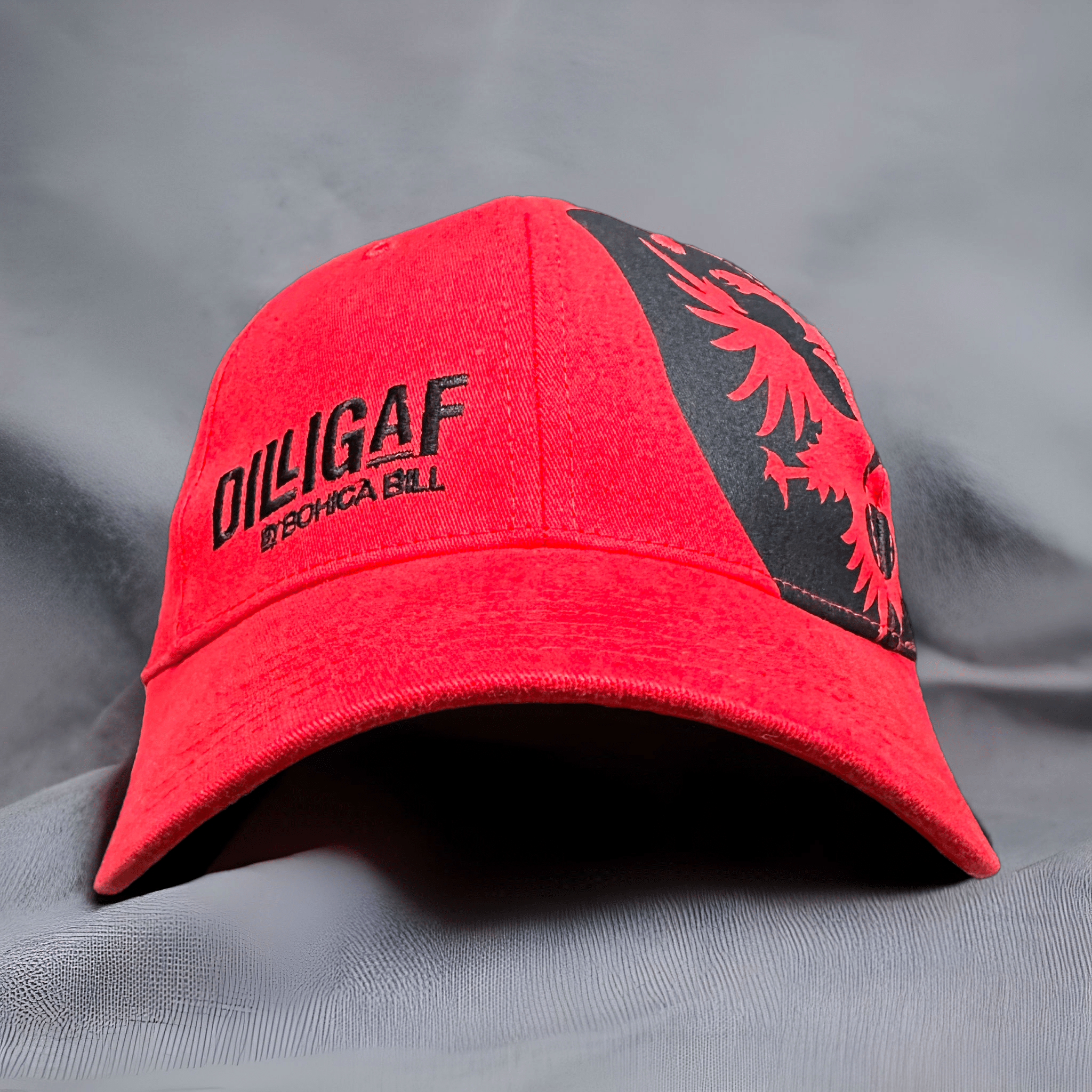 Red Crest Fitted Dilligaf Hat