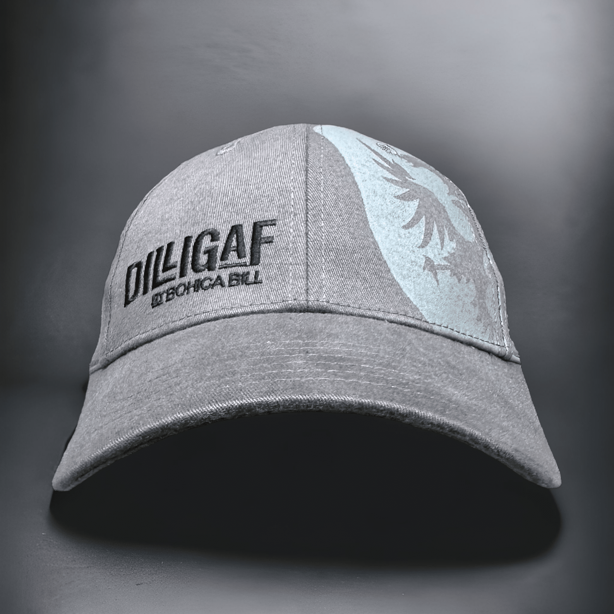 Gray Crest Fitted Dilligaf Hat