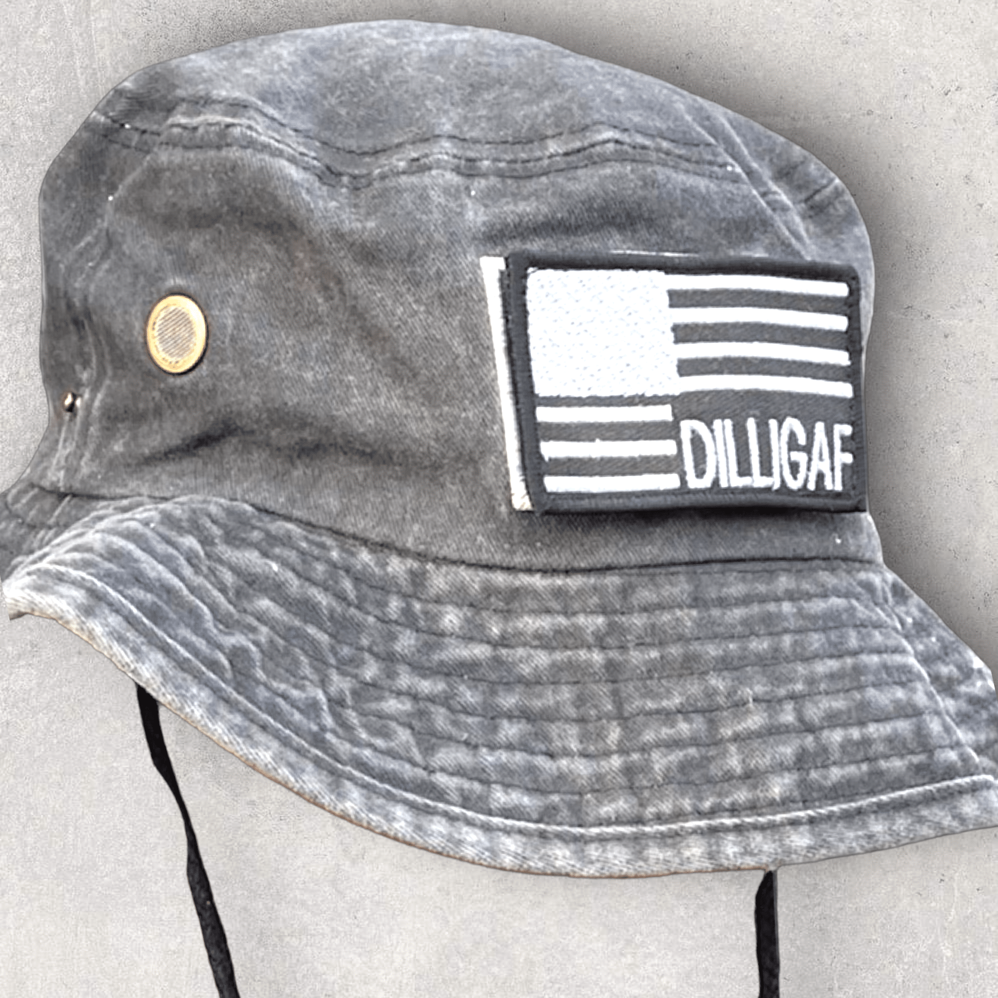 Black Patriotic Dilligaf Bucket Hat – Dilligaf by Bohica Bill