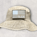 Tan Patriotic Dilligaf Bucket Hat