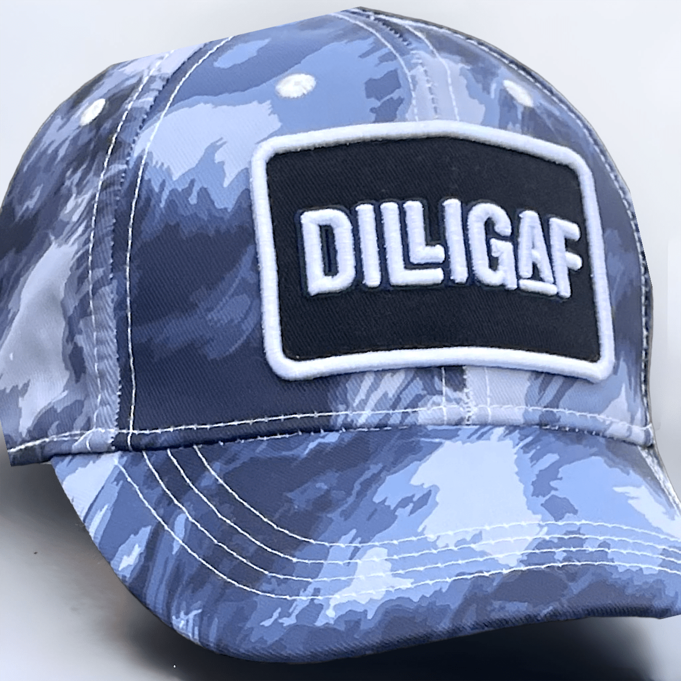 Navy Tye Die Baseball Dilligaf Cap – Dilligaf by Bohica Bill